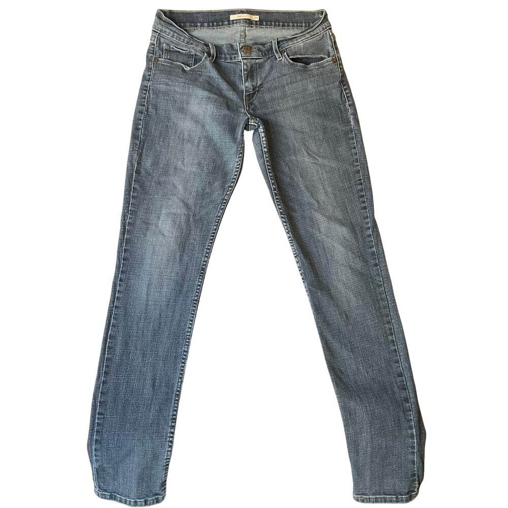 Levi’s Women Skinny Jeans size W29 L32 Blue Mid Rise Stretch Boot Cut